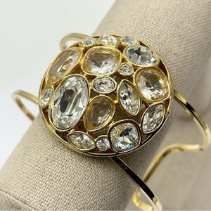 Swarovski Crystal Medallion Cuff Bracelet